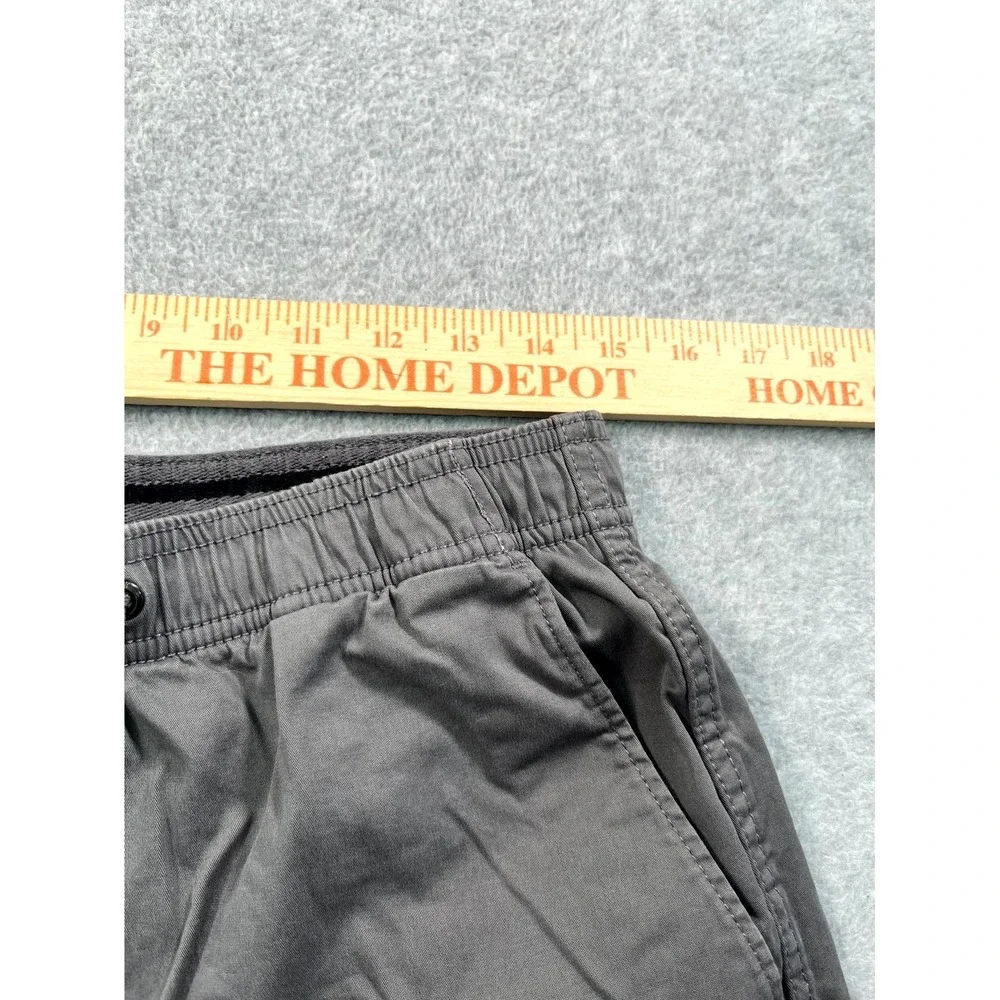 GAP Chino Shorts Mens Medium Gray Cotton‎ Stretch Drawstring Flat Front Outdoor